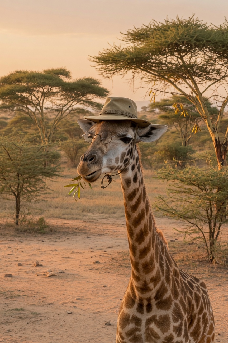 Giraffe in de Tanzaniaanse savanne